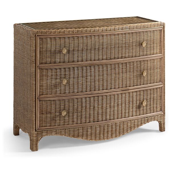 Palm Court Rattan Bow Front Chest