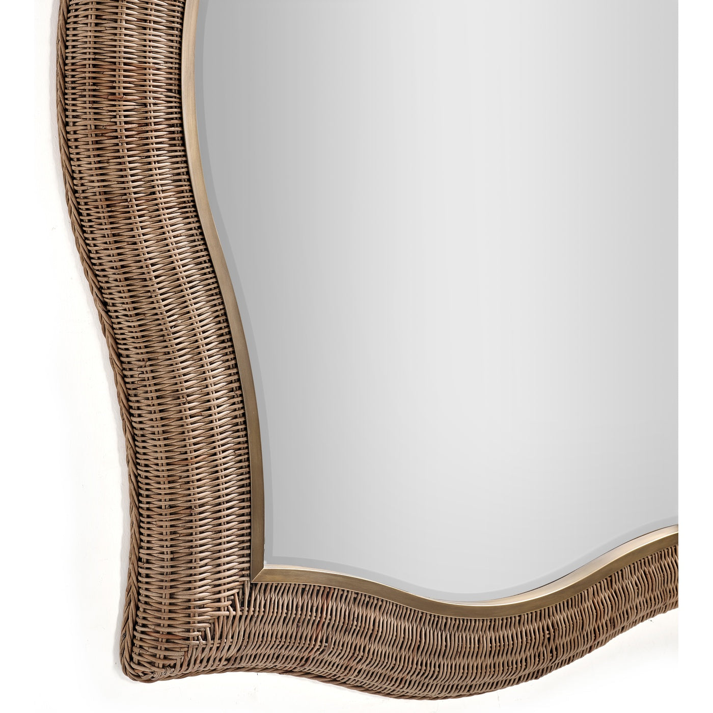 Palm Court Haven Rattan Wall Mirror