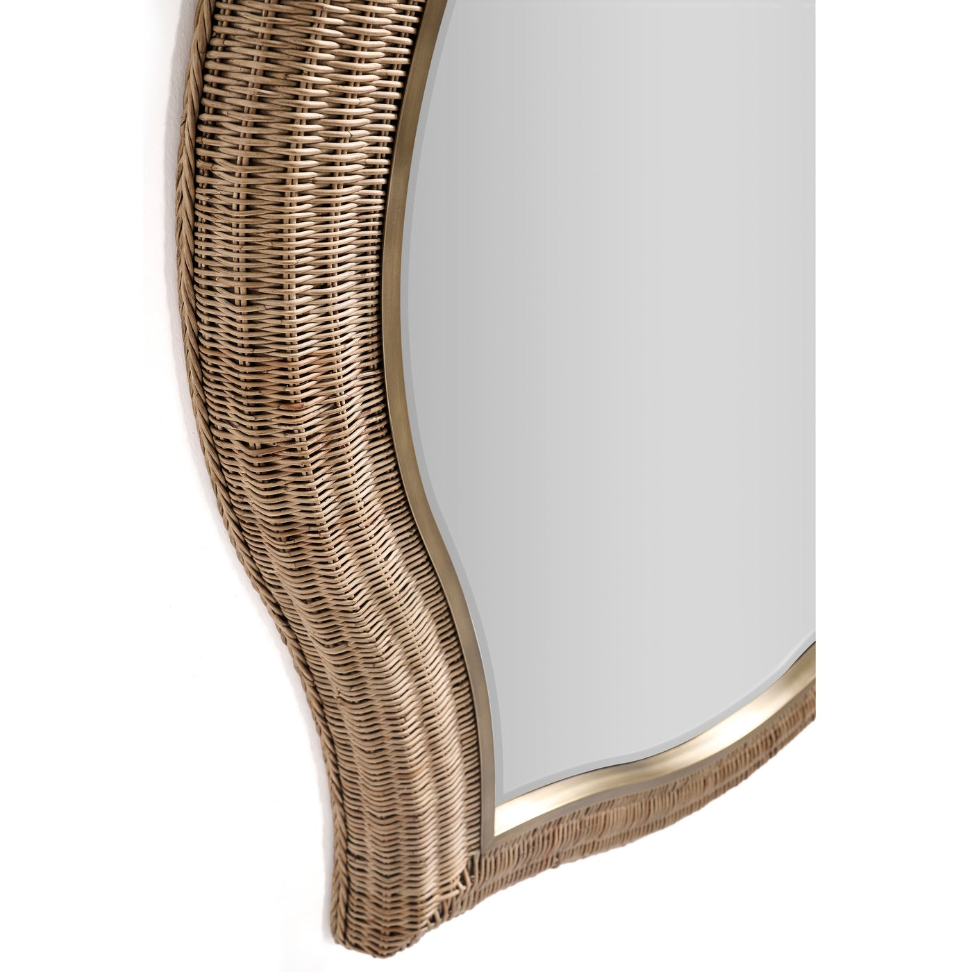 Palm Court Haven Rattan Wall Mirror