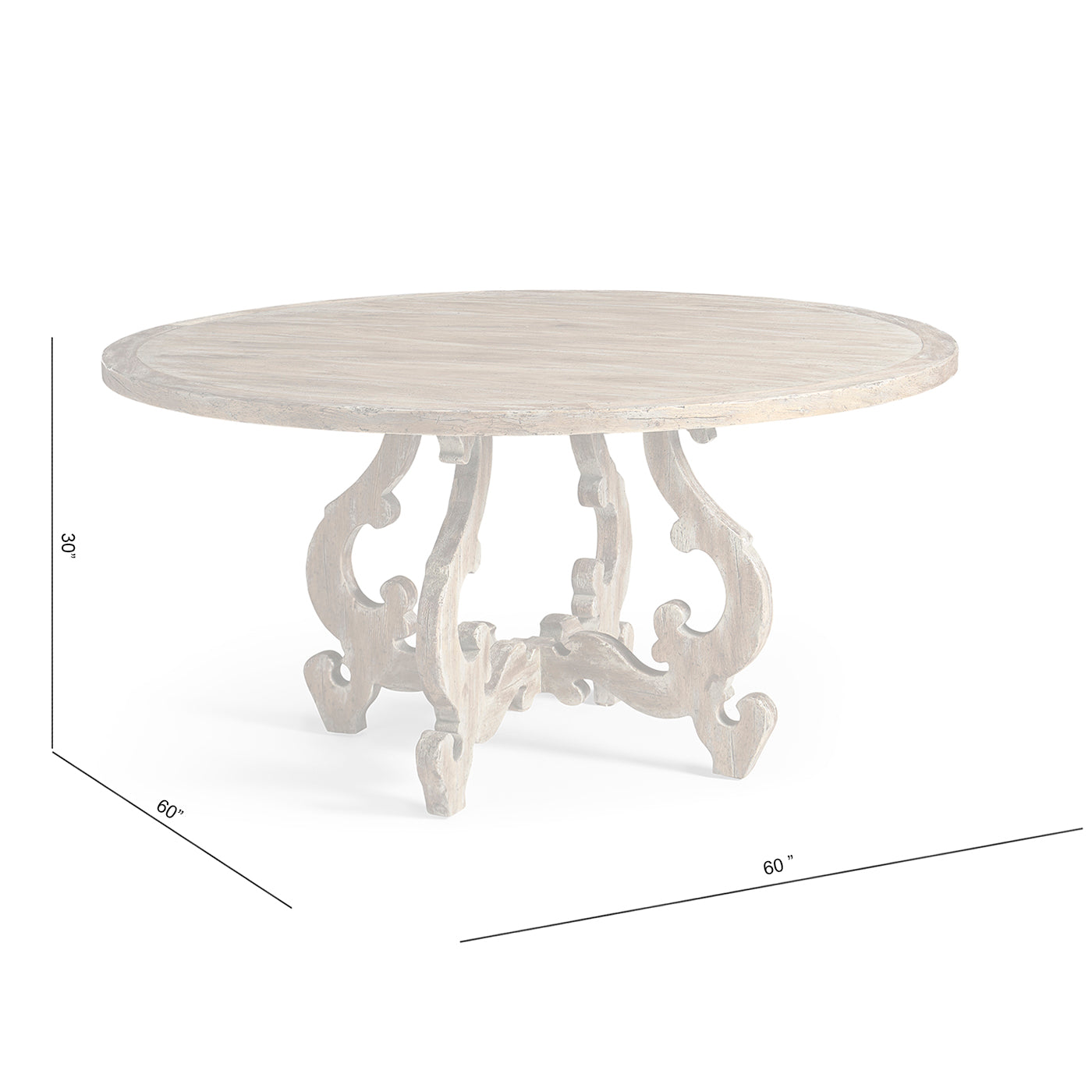 Caldera Round Dining Table 60"