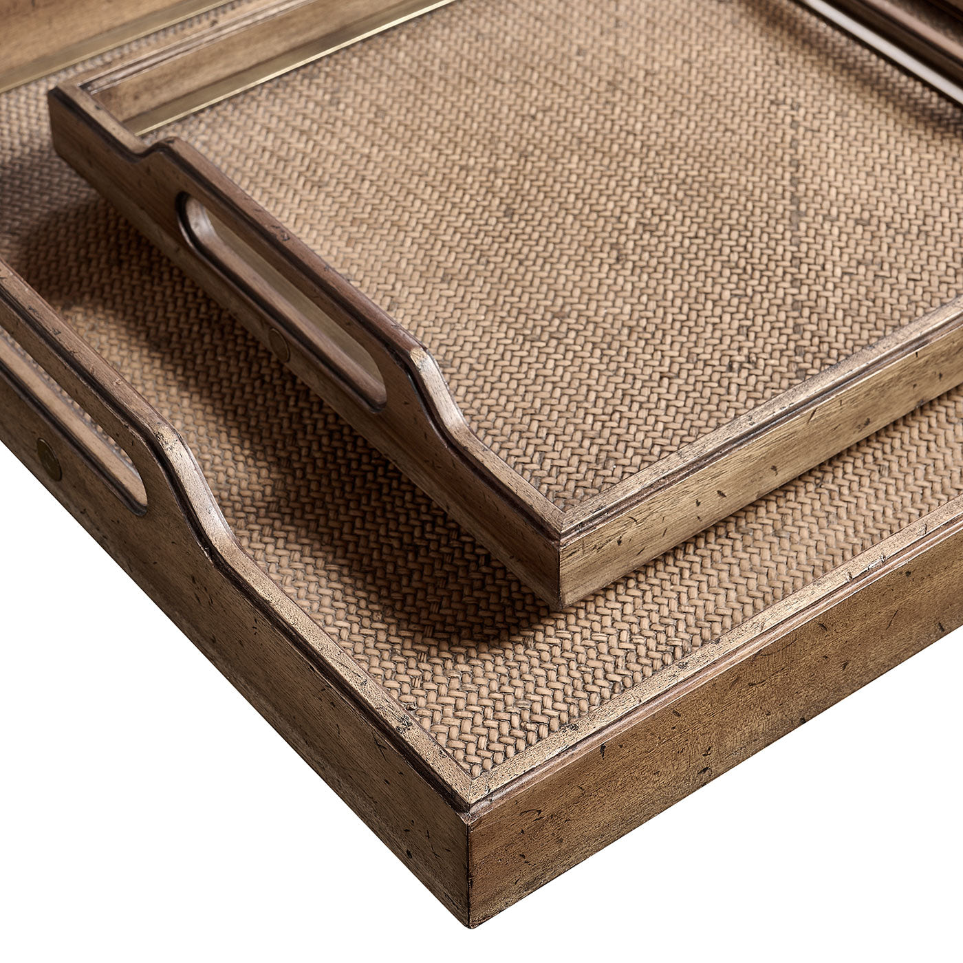 Palm Court Square Tray - Set of 2