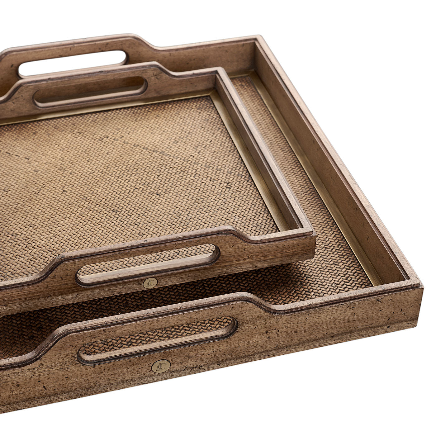 Palm Court Square Tray - Set of 2