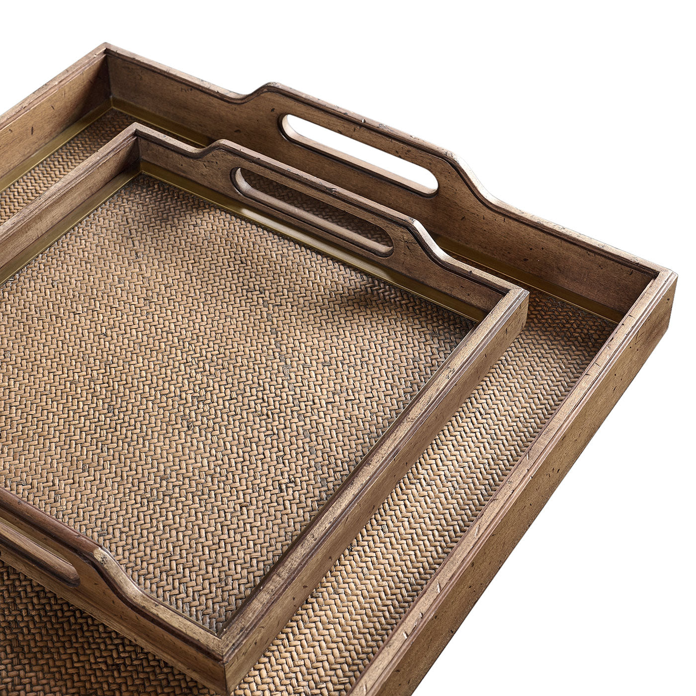 Palm Court Square Tray - Set of 2
