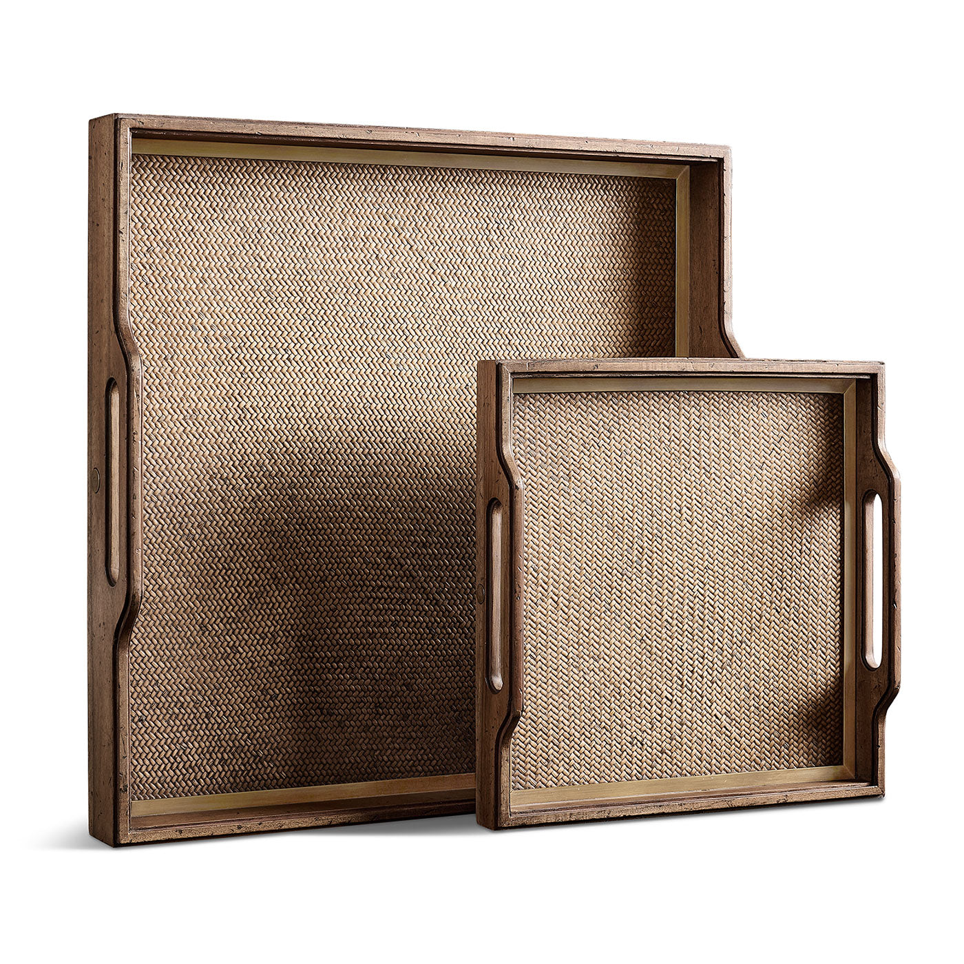 Palm Court Square Tray - Set of 2