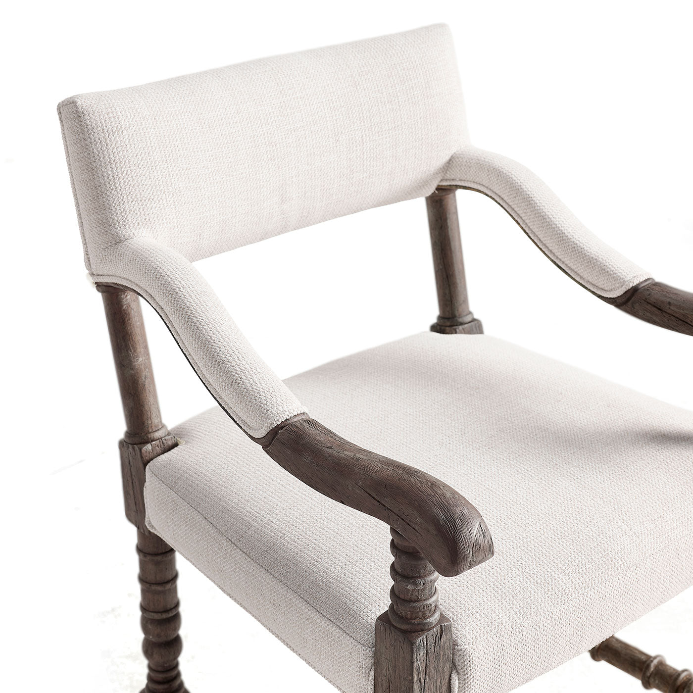 Caldera Oscura Upholstered Arm Chair Bar Stool