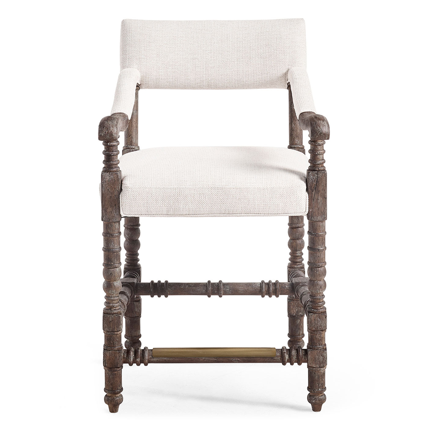 Caldera Osscura Upholstered Arm Chair Counter Stool
