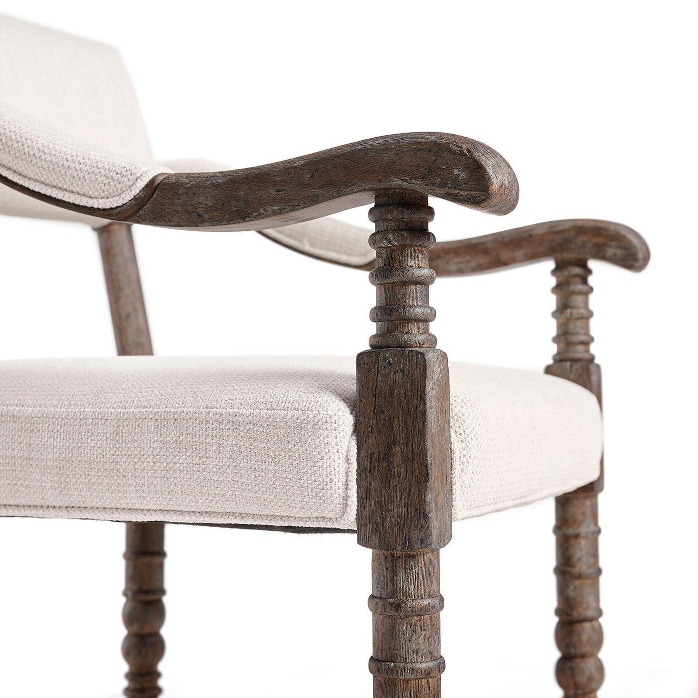 Caldera Osscura Upholstered Arm Chair Counter Stool