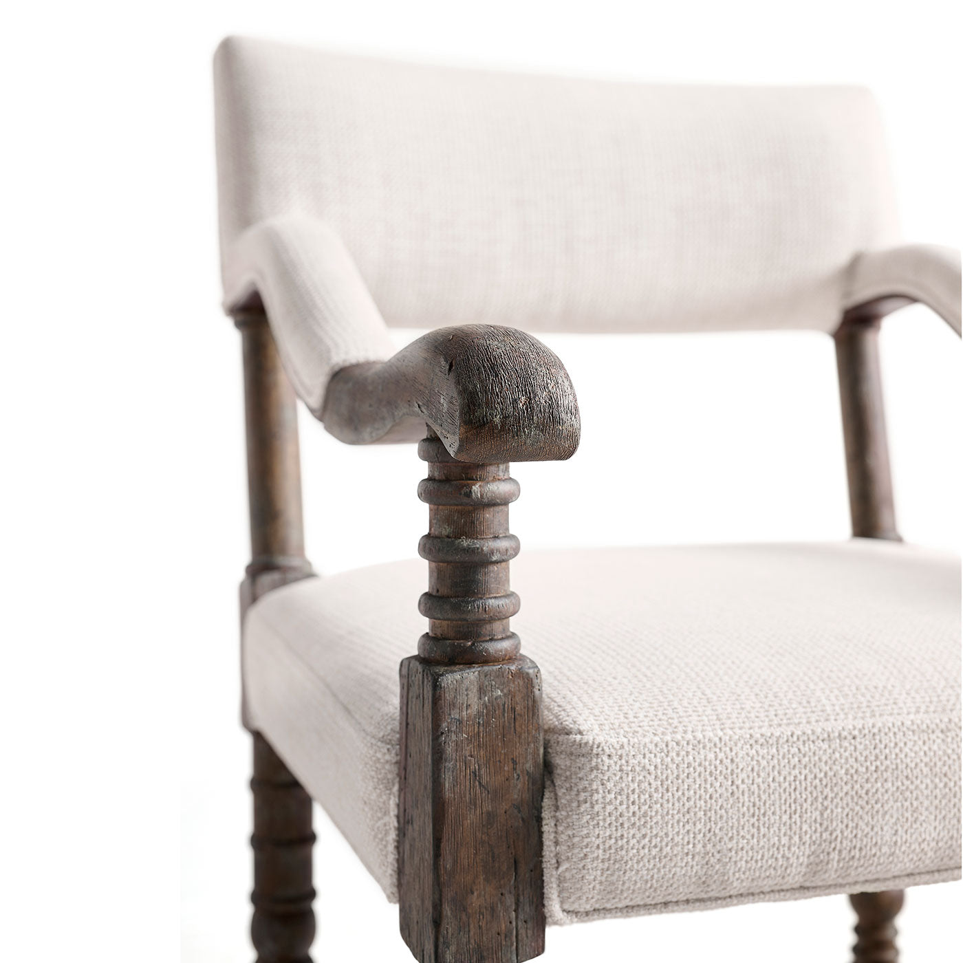 Caldera Osscura Upholstered Arm Chair Counter Stool