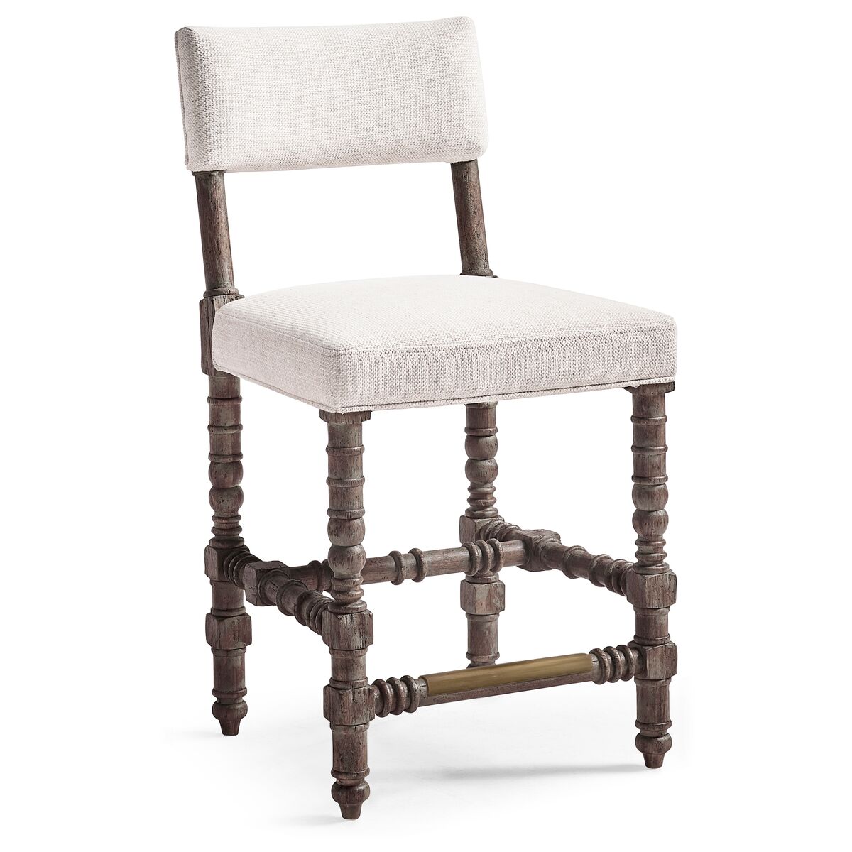 Caldera Oscura Upholstered Armless Counter Stool