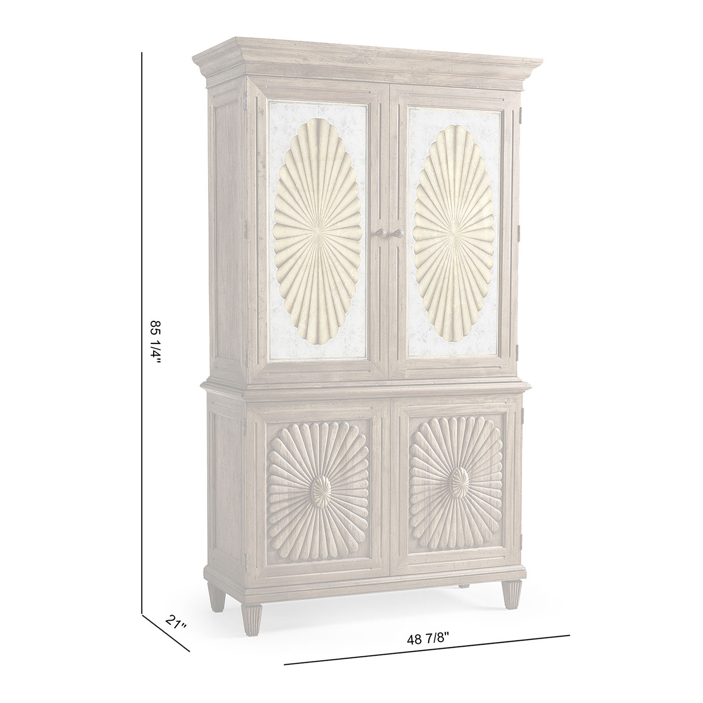 Palm Court Starburst Bar Cabinet