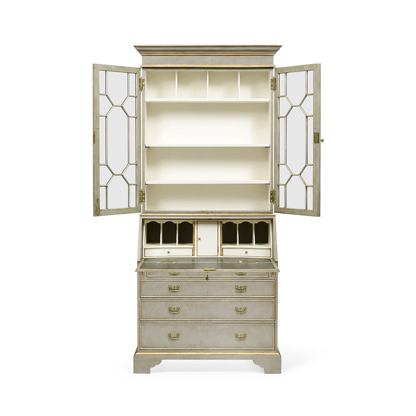 Buckingham Georgian Grey & Gilded Secretary