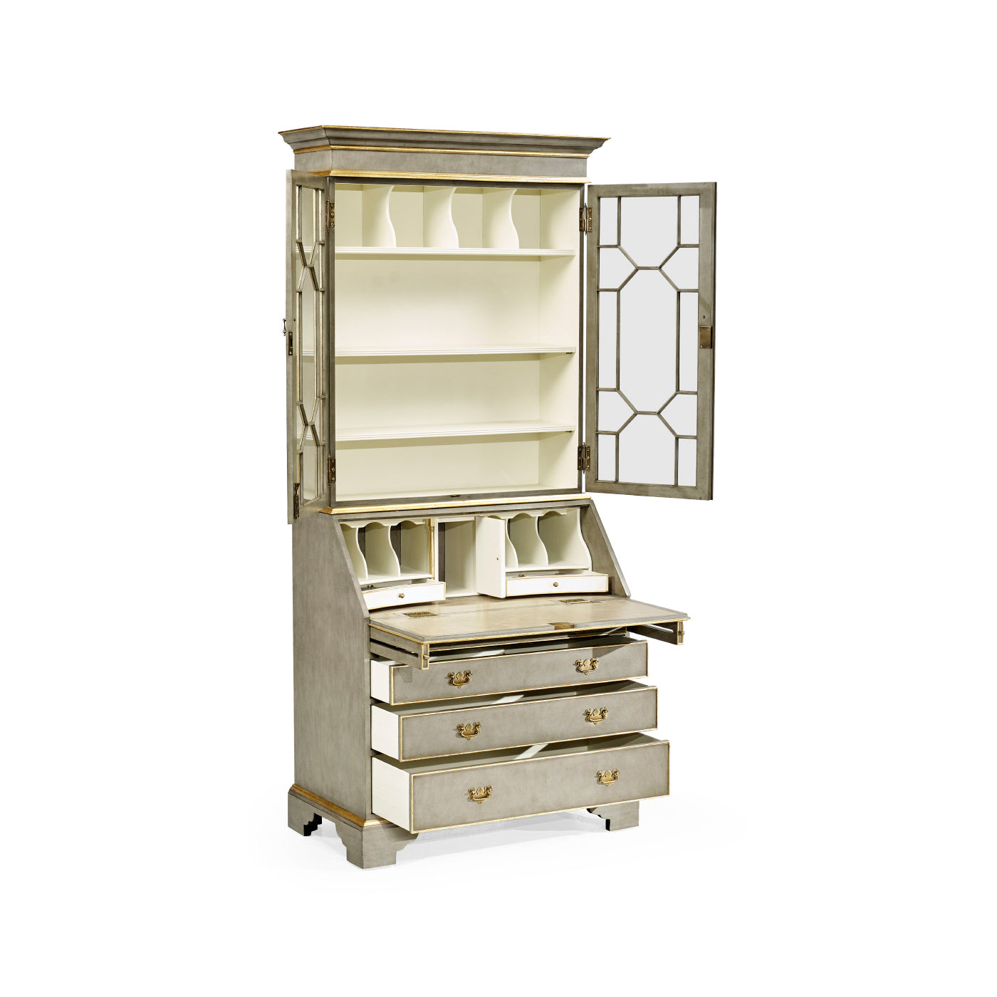 Buckingham Georgian Grey & Gilded Secretary