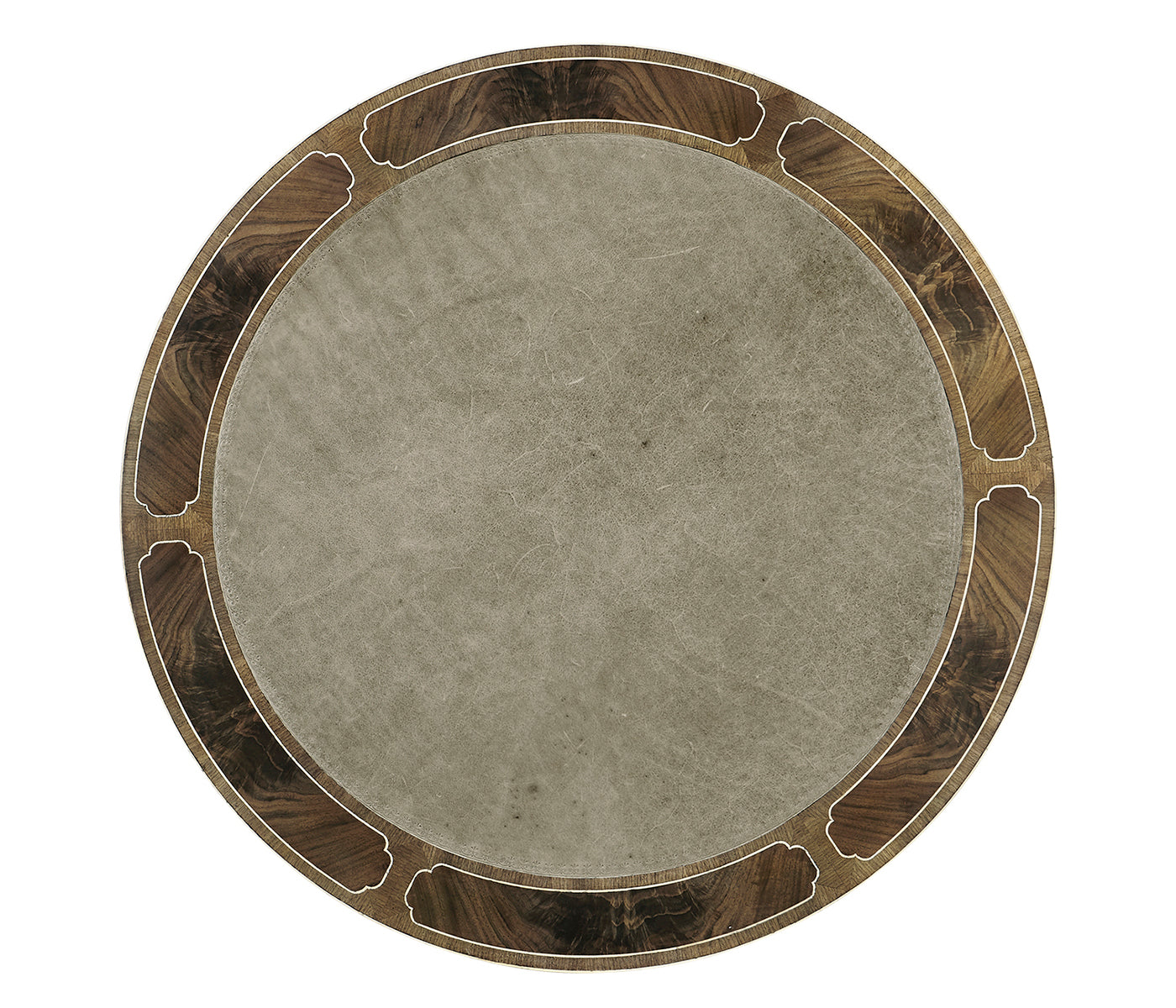 Bleached Mahogany Drum Table