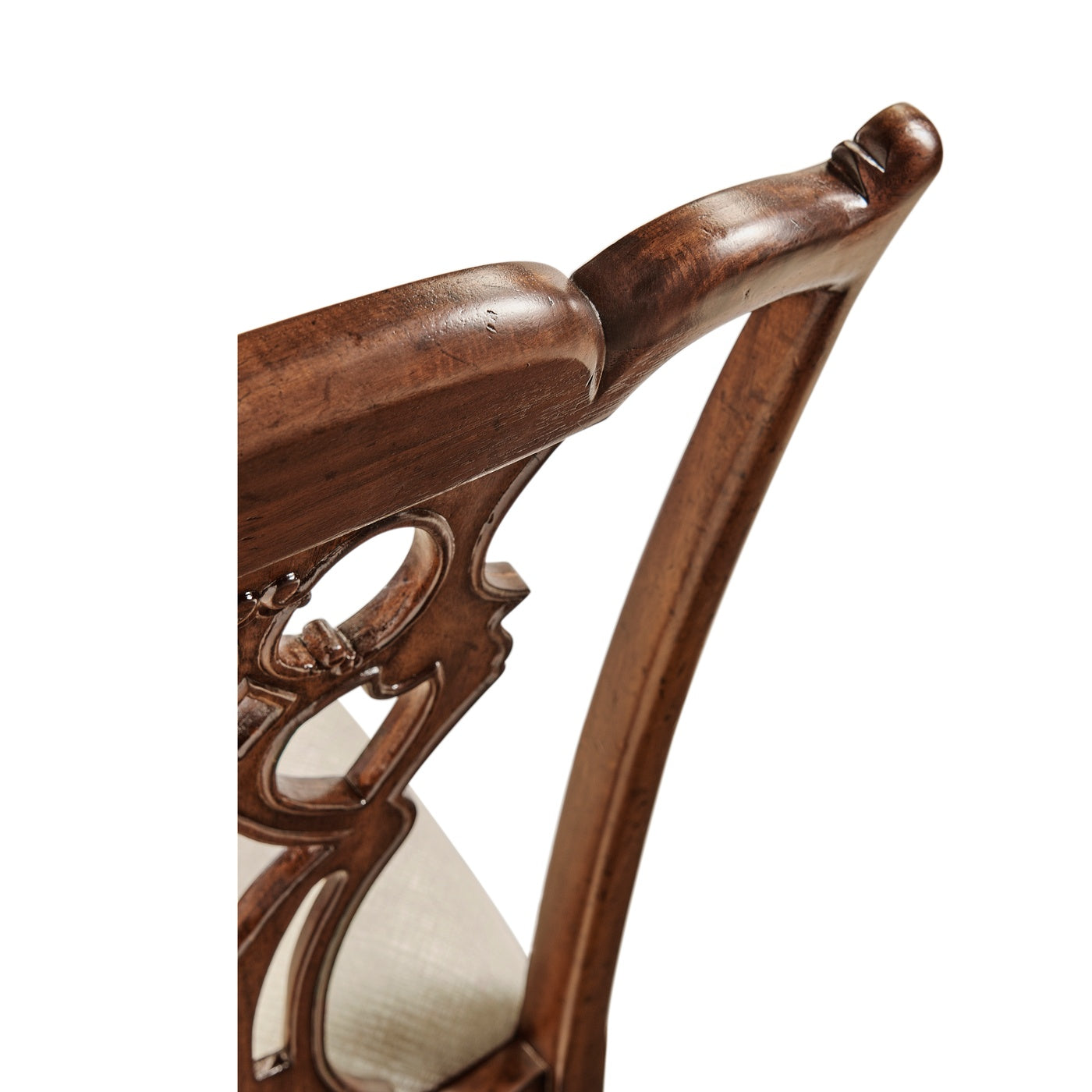 Buckingham Chippendale Antique Mahogany Side Chair