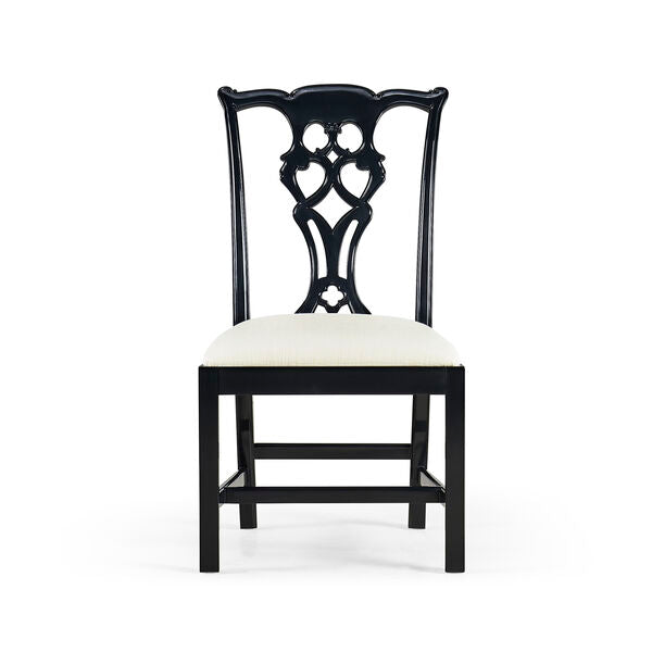 Spark Chippendale Black Side Chair