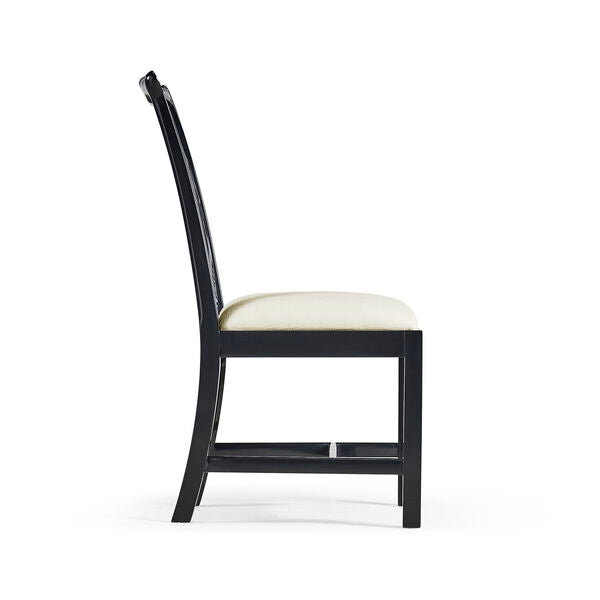Spark Chippendale Black Side Chair