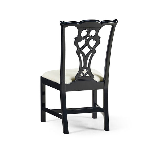 Spark Chippendale Black Side Chair