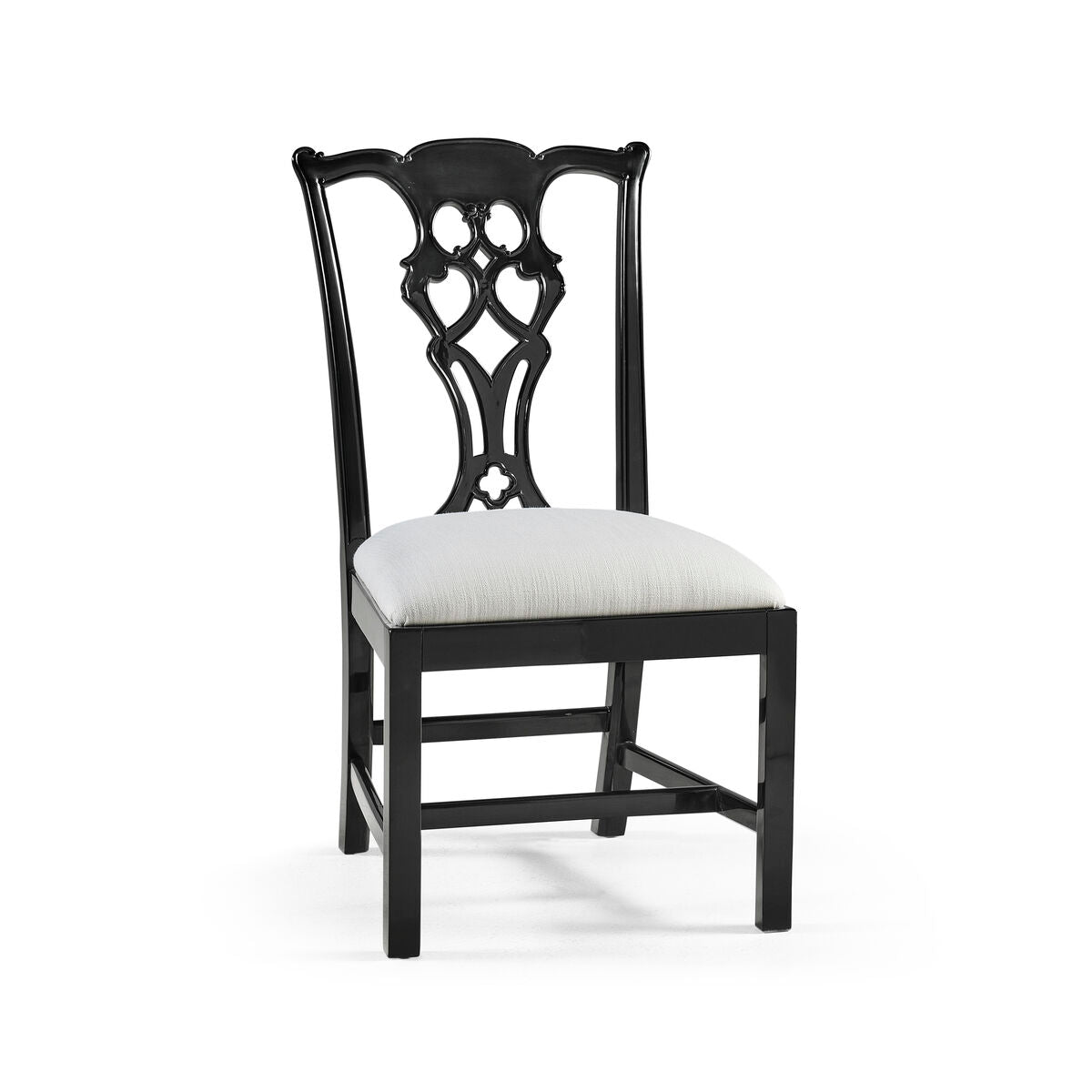 Spark Chippendale Black Side Chair ( 493330-SC-BLA-F053 )