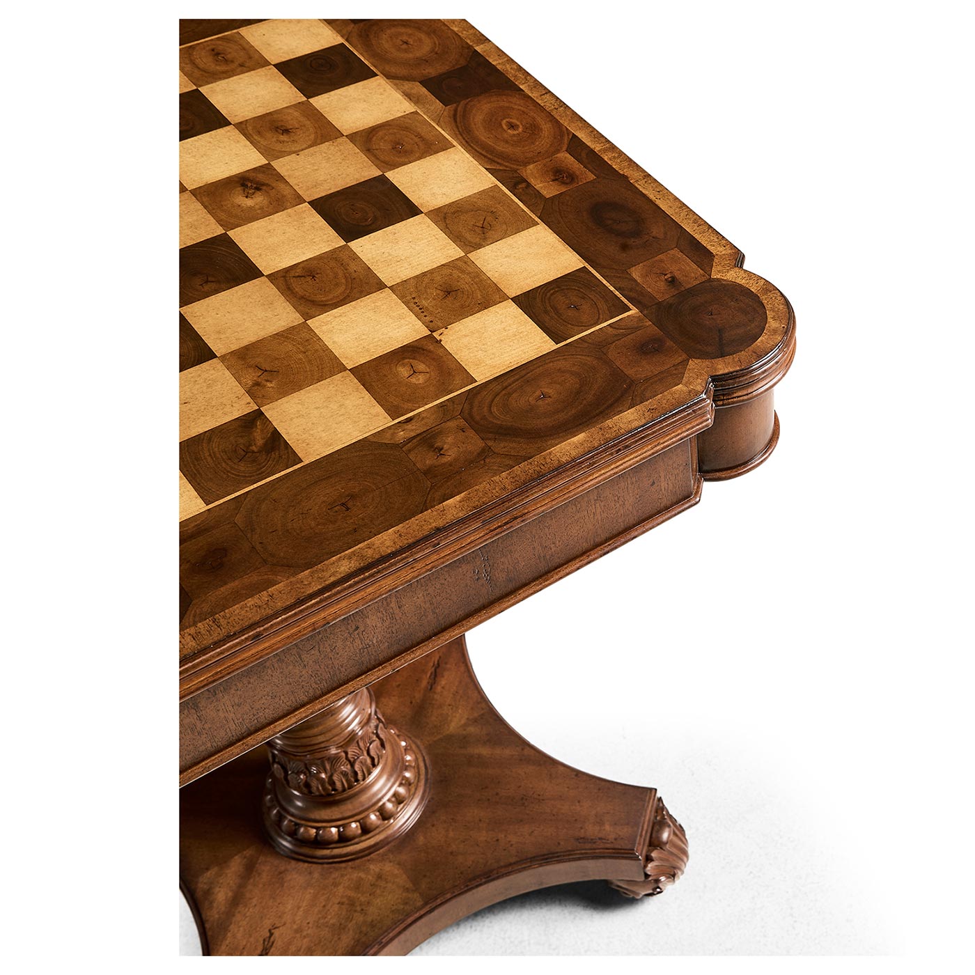 Oyster Veneer Games Table