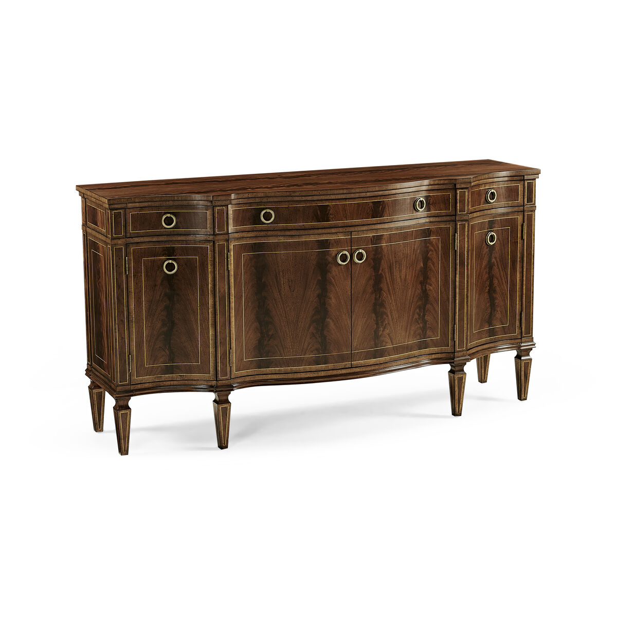 Buckingham Serpentine Mahogany Sideboard ( 494662-MAH )