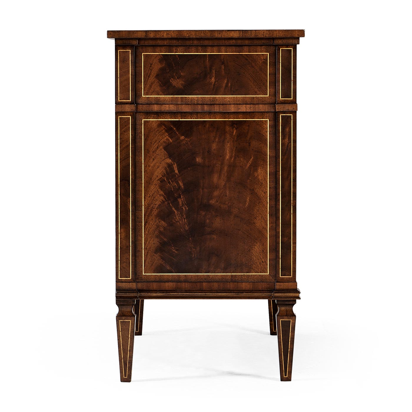 Regency Mahogany Reverse Breakfront Chest