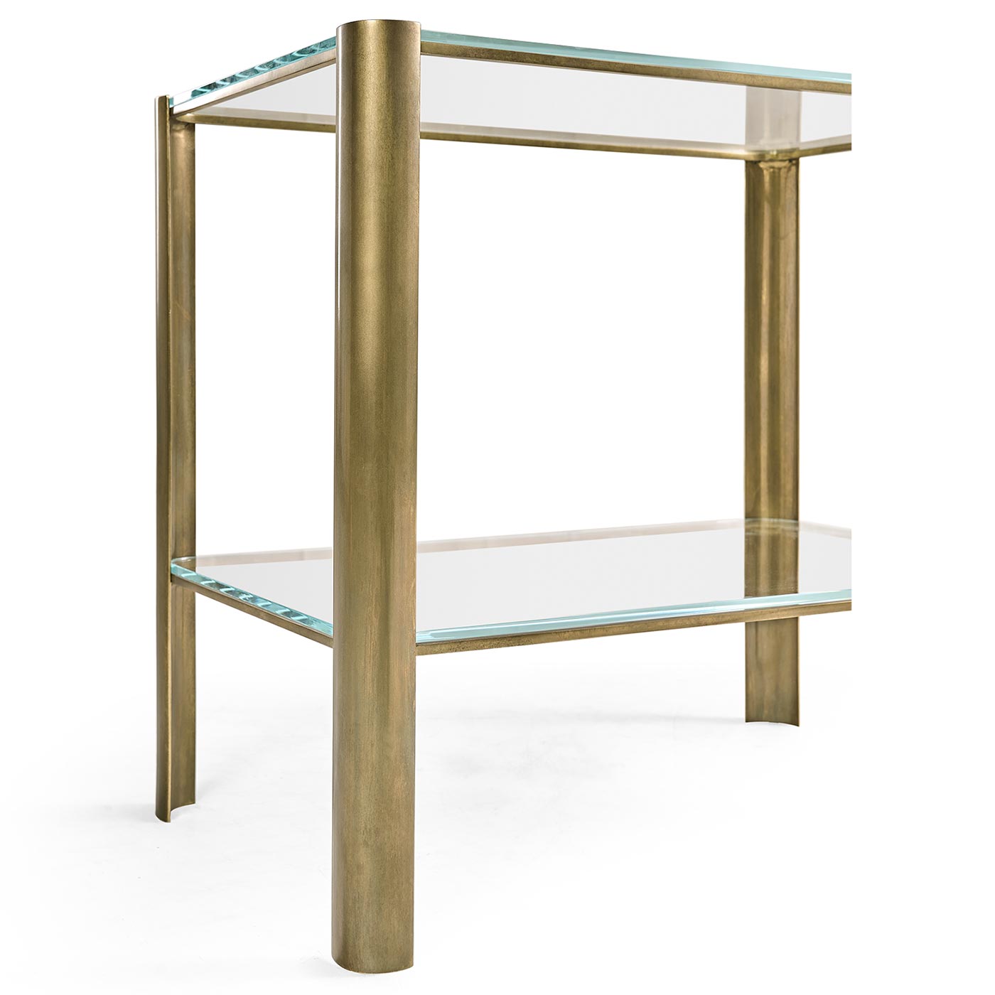 Cosmo Brass & Glass End Table