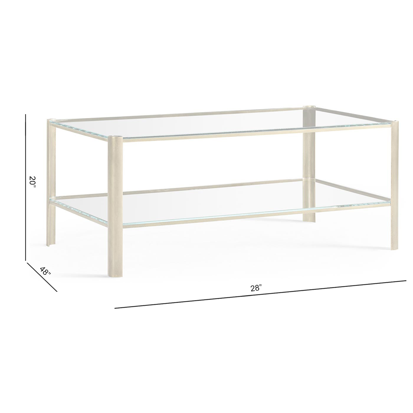 Cosmo Antique Brass Cocktail Table