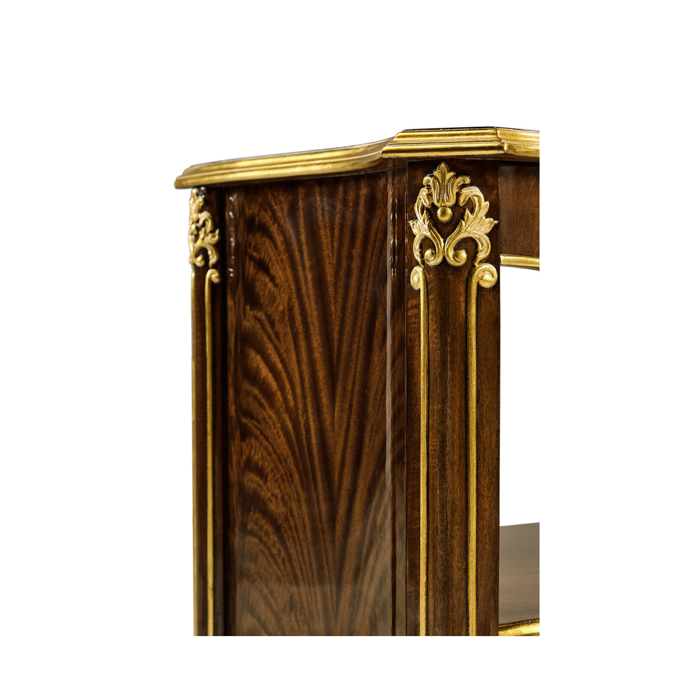 Mahogany & Gilded Nightstand