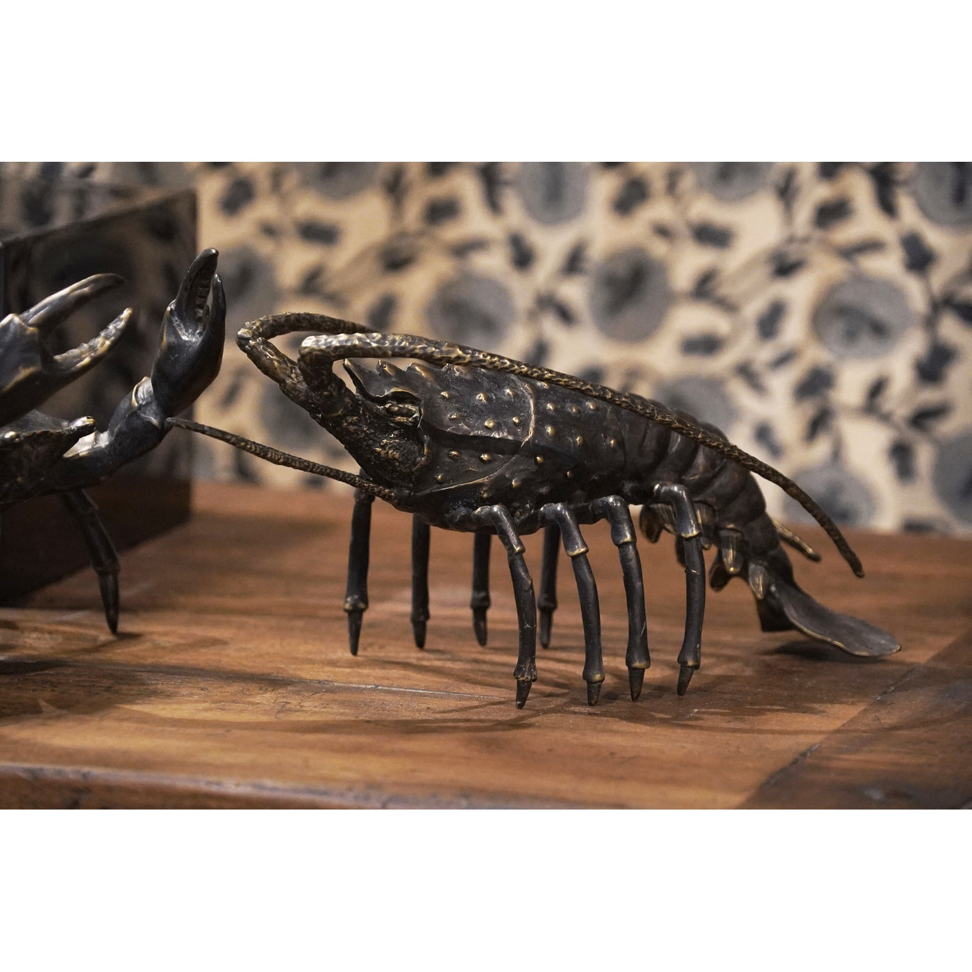 Antique Dark Bronze Langoustine