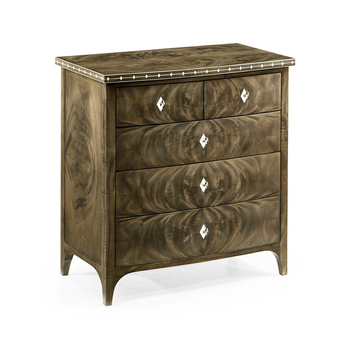 Small Bleached Drawers w/Bone Inlay ( 495832-MBL )