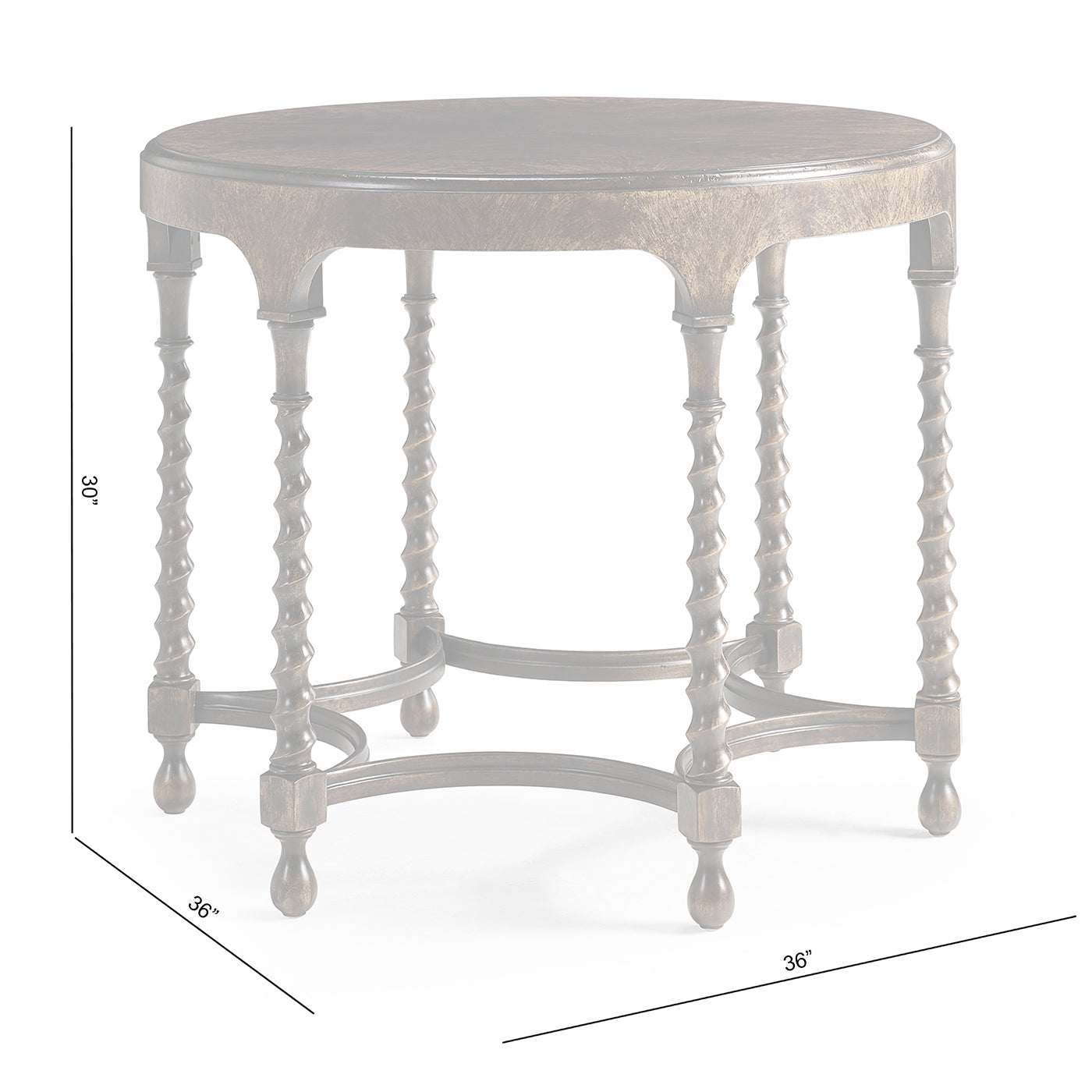 Orsman Ebonized Round Centre Table