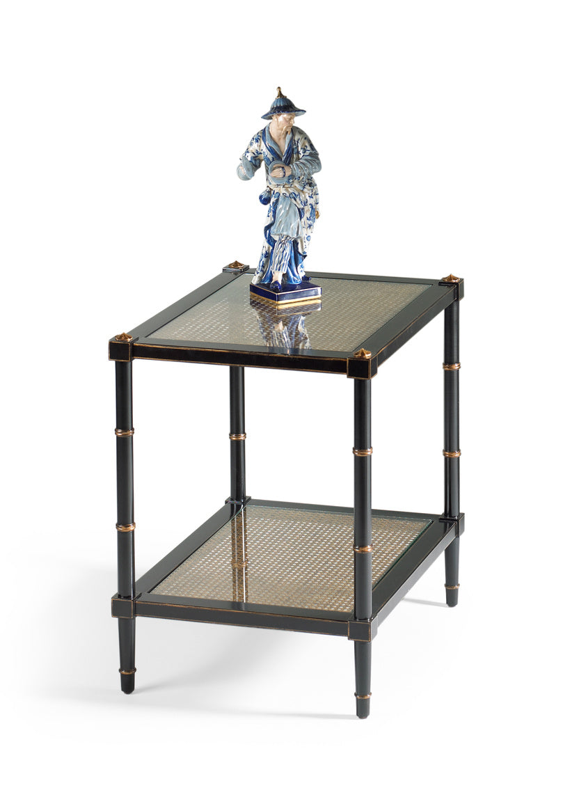 Conner Cane End Table in 28.5 / Wood - Chelsea House