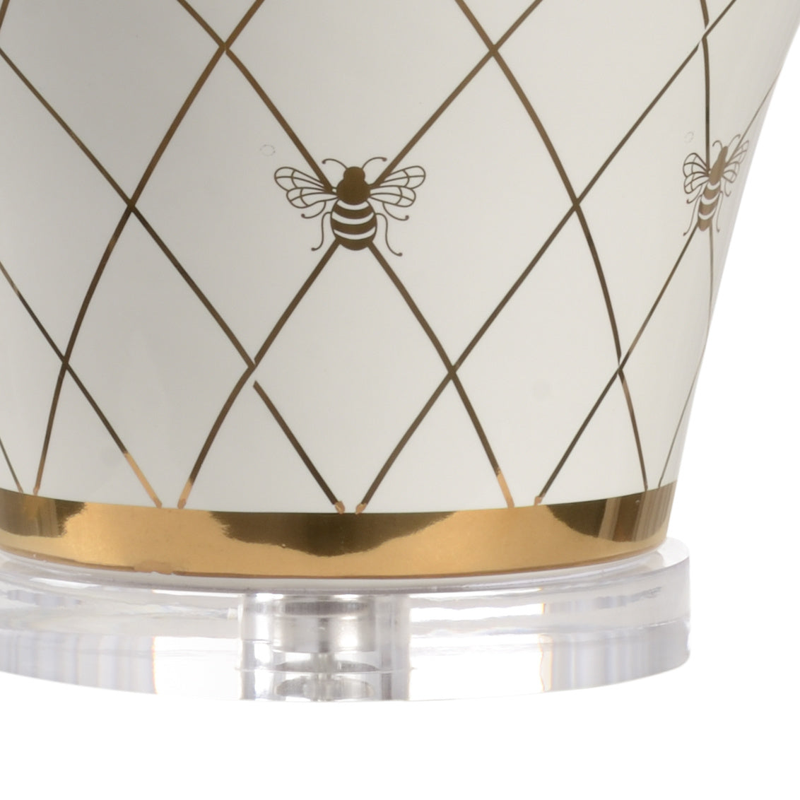 Ginger Jar Lamp - White in 33 / Ceramic/Porcelain - Chelsea House