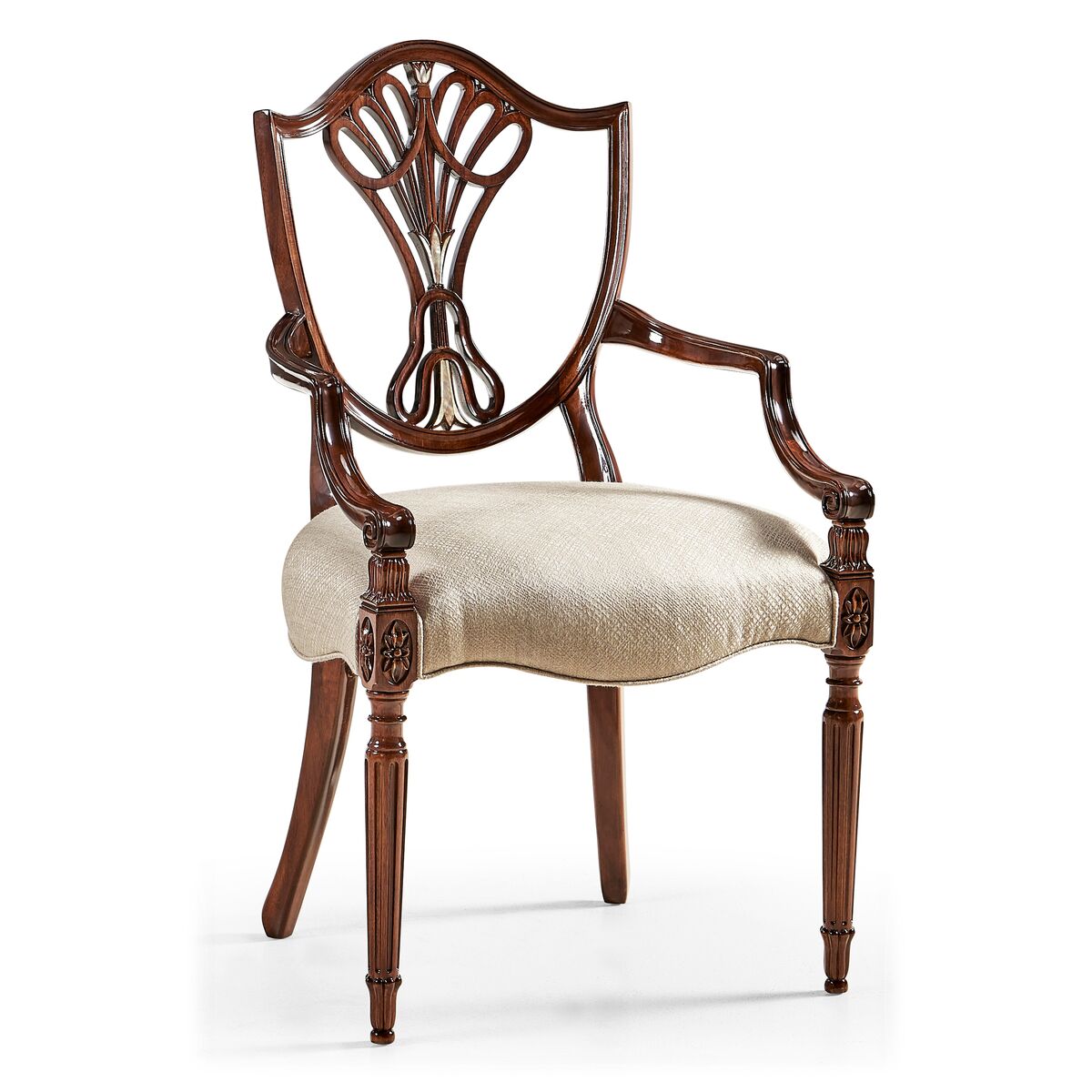 Sheraton Side Chair with Shield Back ( 499511-SC-MAM-MOP-F200 )