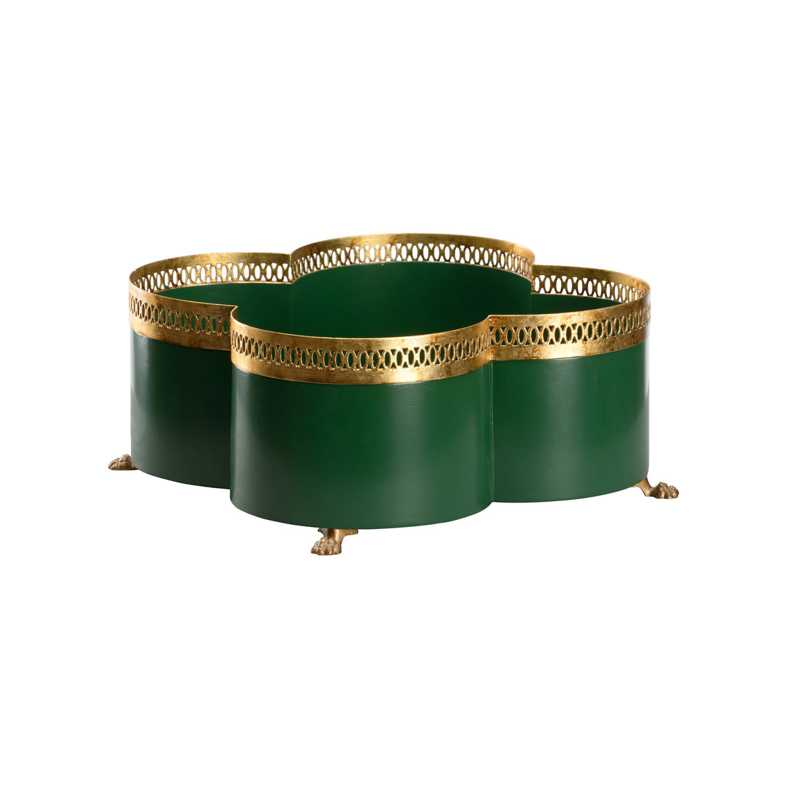 Tracery Cachepot - Green (LG) in 7 / Iron - Chelsea House