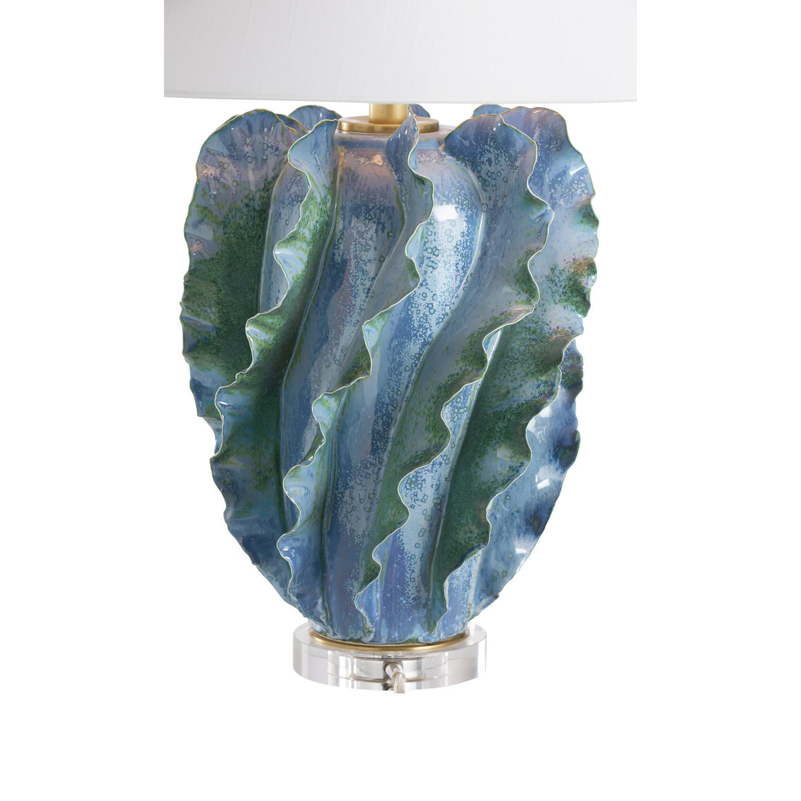 Ocean Waves Table Lamp in 27 / Ceramic/Porcelain - Chelsea House