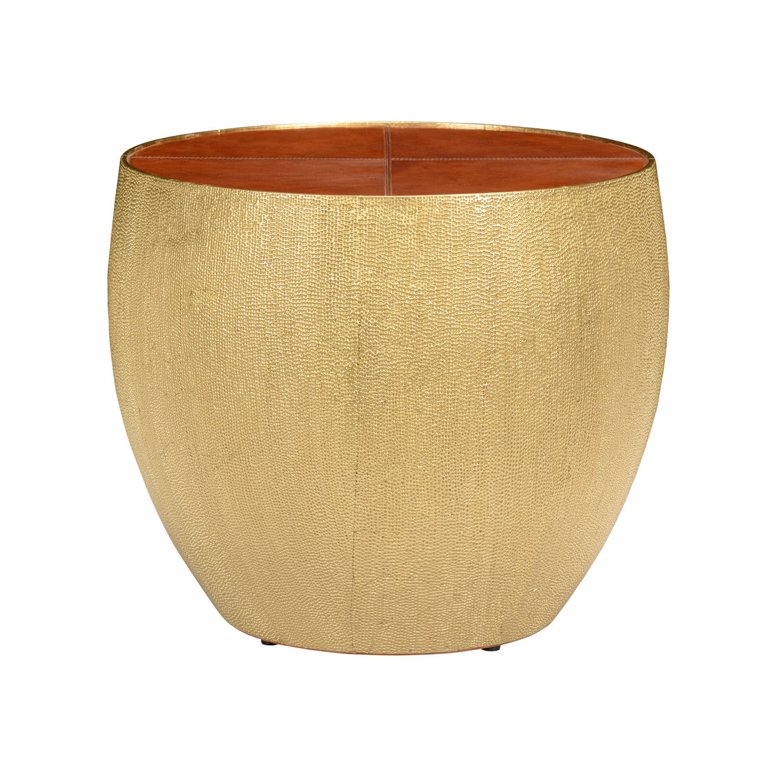 Drum Table in 20.5 / Leather - Chelsea House