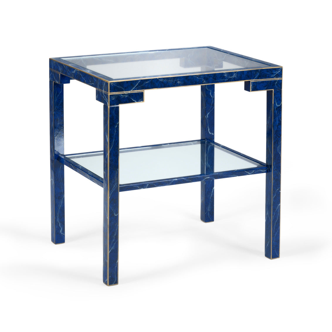 Decker Side Table - Lapis in 27 / Wood - Chelsea House