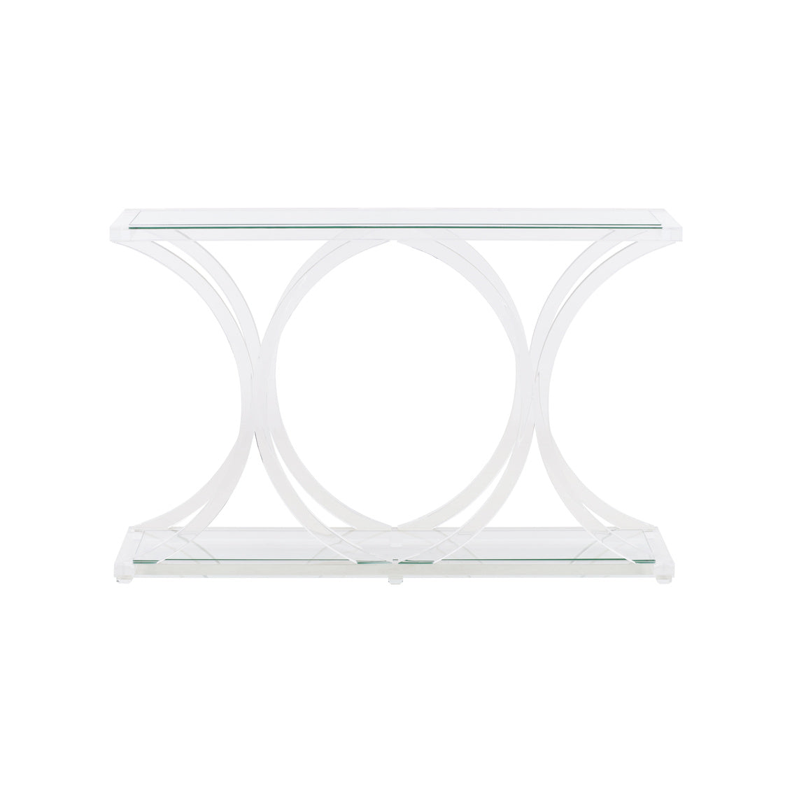 Sweeping Acrylic Console