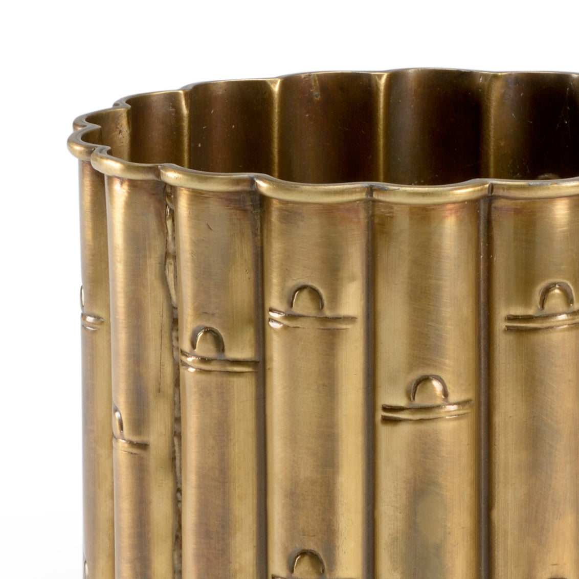 Brass Bamboo Planter (Sm)