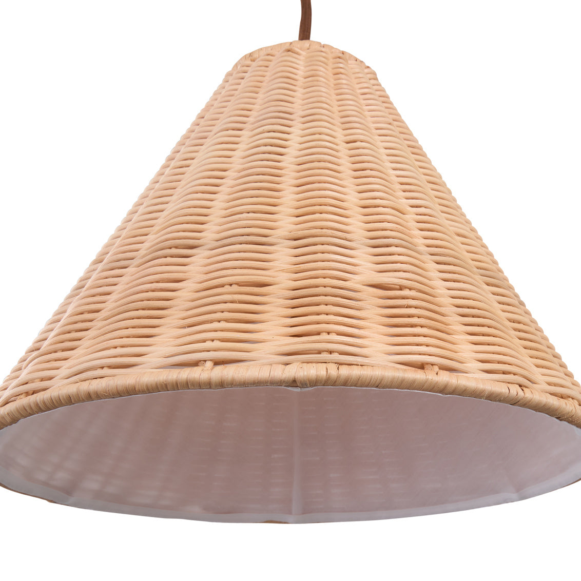 Uptown Pendant in Natural/Antique Brass / Rattan - Chelsea House