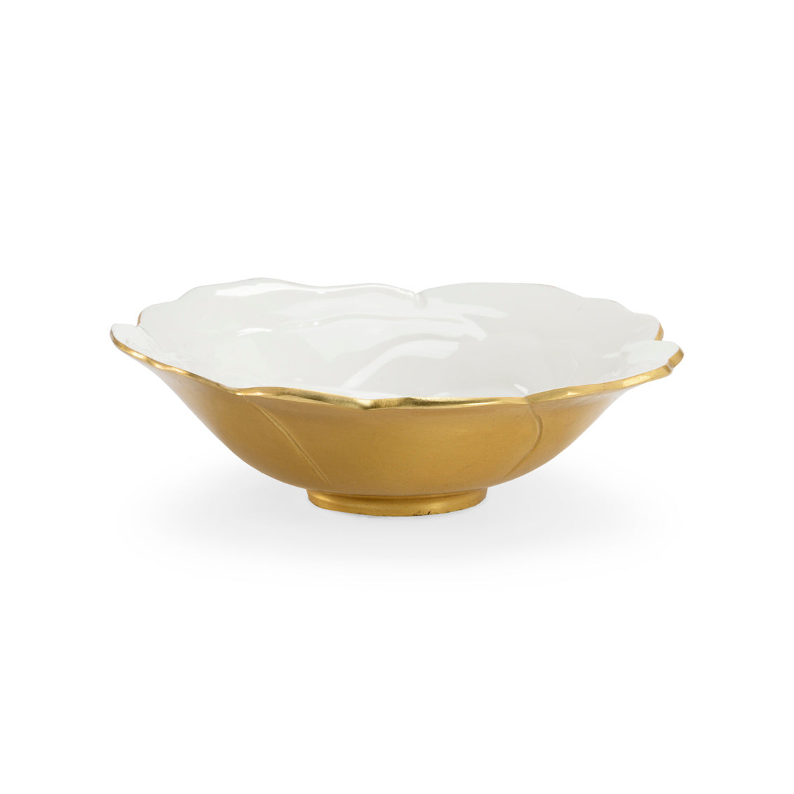 White Enameled Bowl (Sm) in 3 / Aluminum - Chelsea House