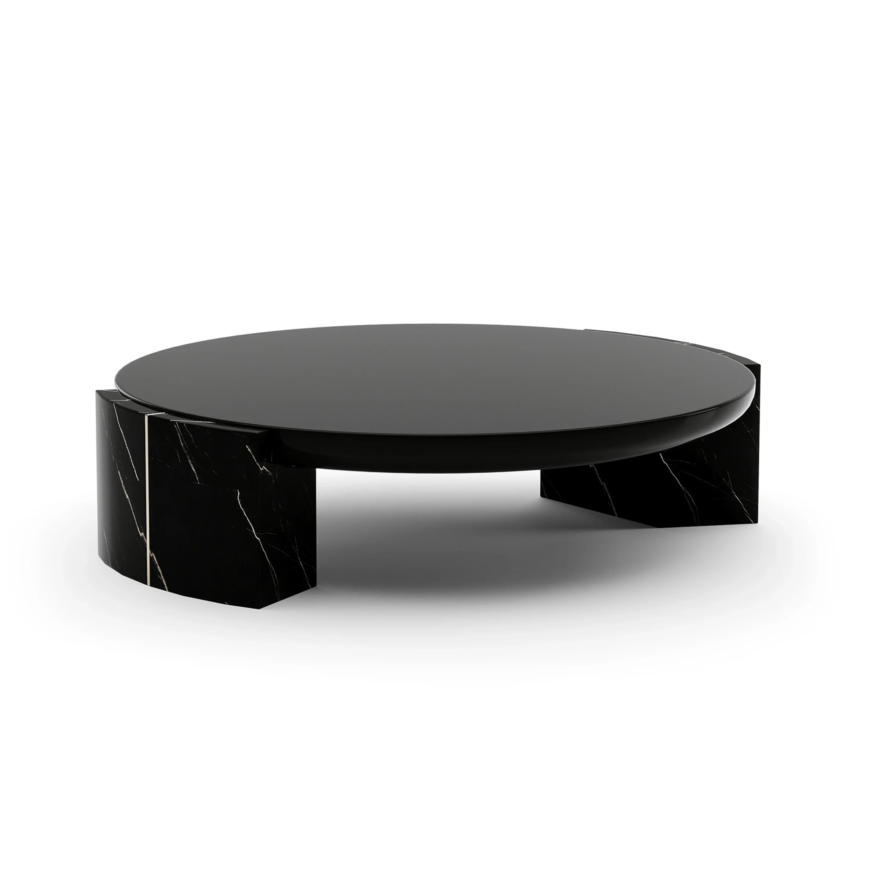 Overlap Round Cocktail Table Dark – Cocktail Tables by Caracole | Sutter & Vale