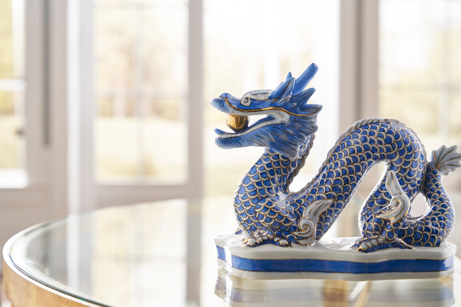 Blue Dragon in 7.5 / Porcelain - Chelsea House