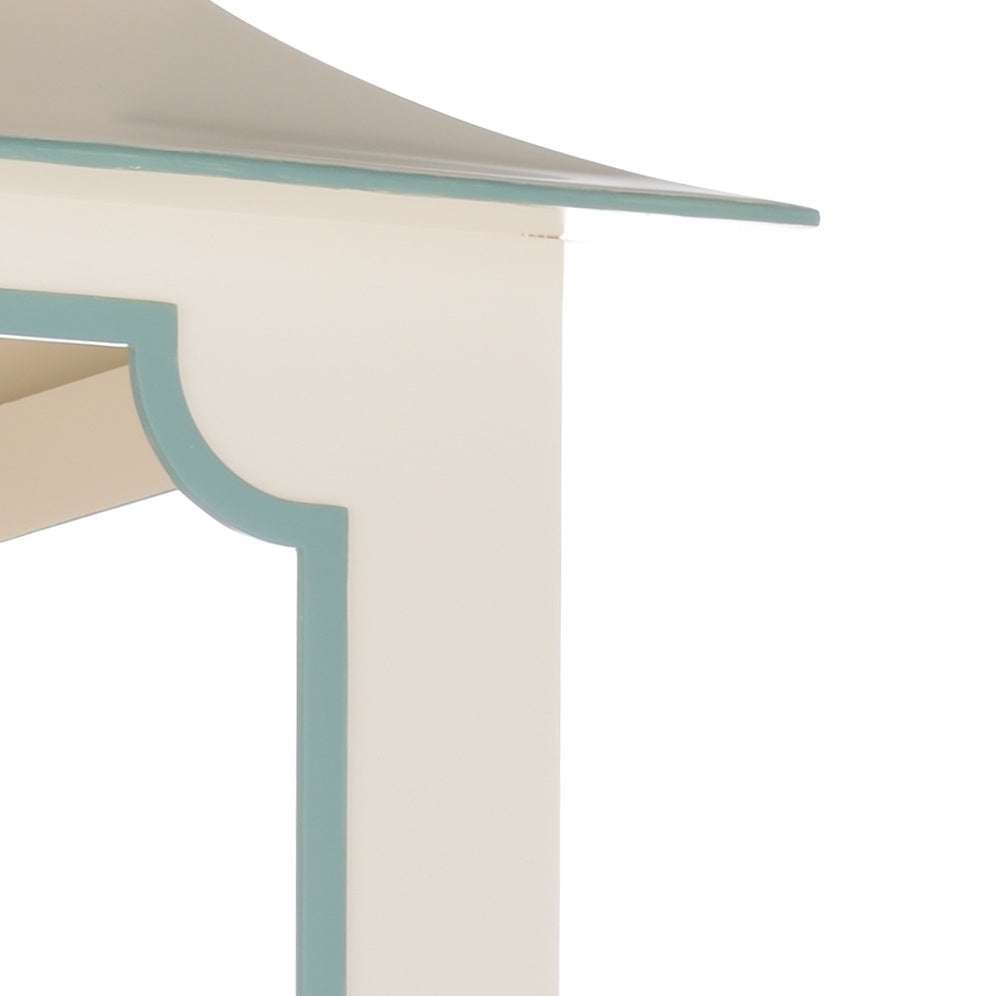 Tole Pagoda Lantern - (Lg) - Cream