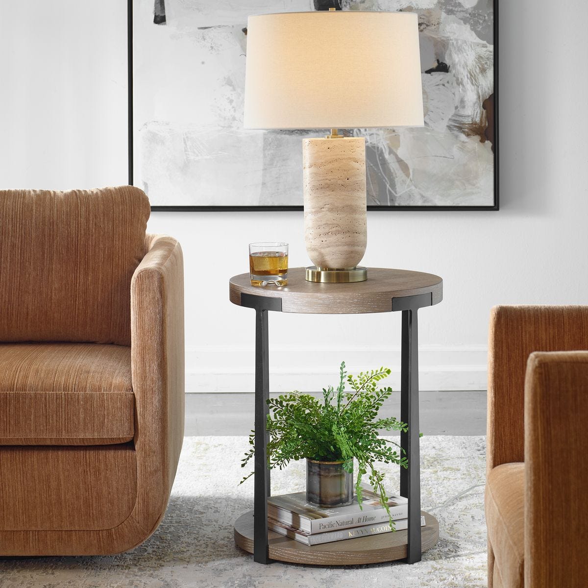 Palisade Side Table, Natural – Furniture by Uttermost | Sutter & Vale