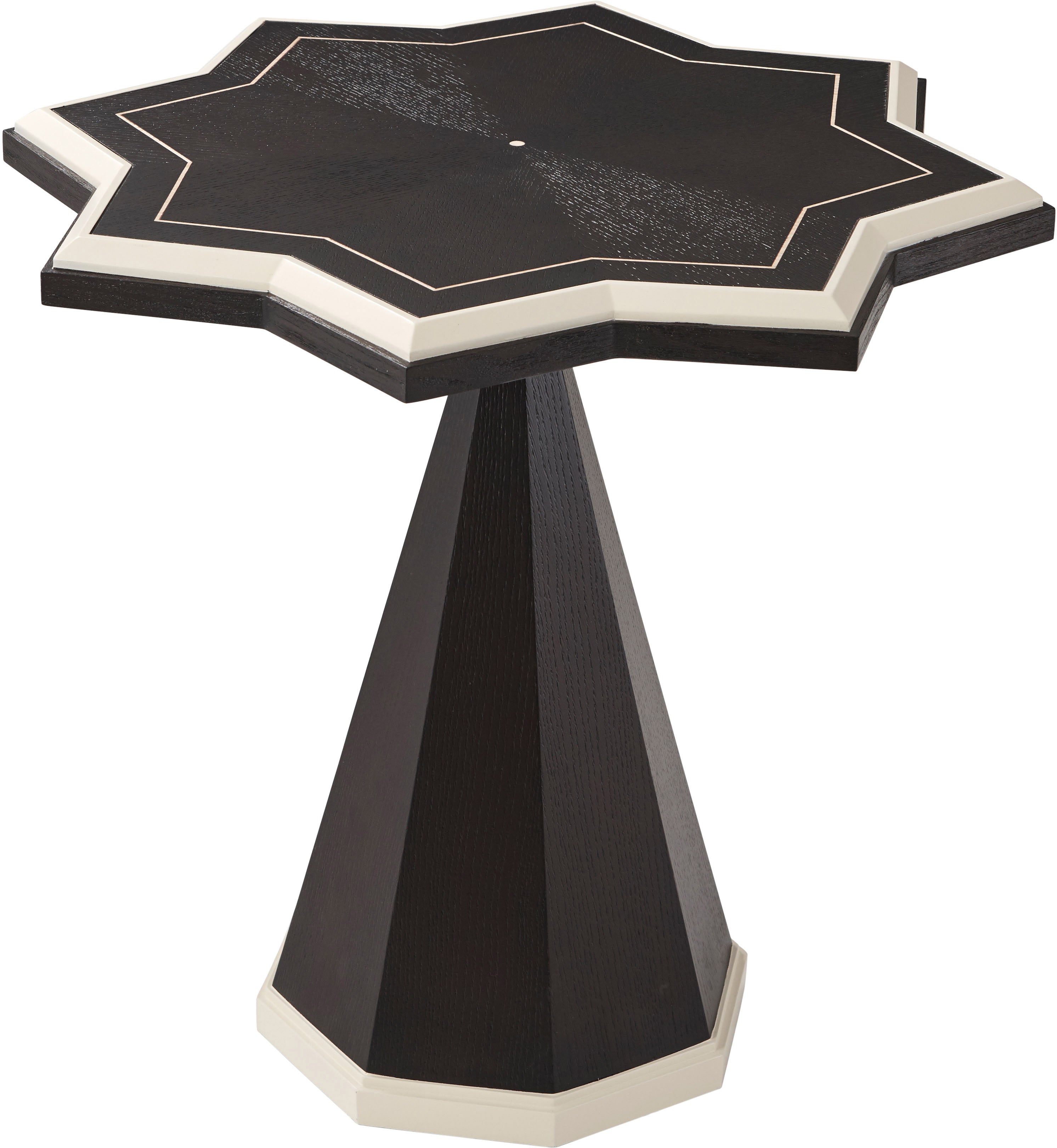 Atticus Side Table in Oak Veneer - Theodore Alexander