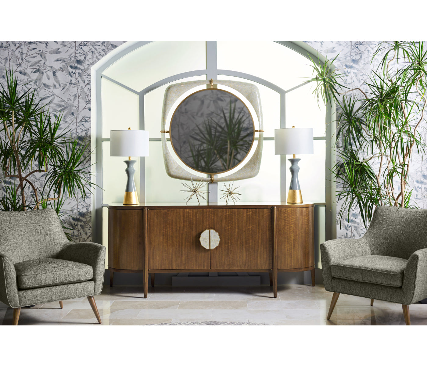 Toulouse Eggshell Mirror 42"