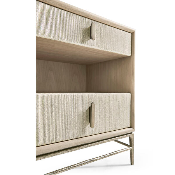 Clapotis Danish Cord Narrow Nightstand
