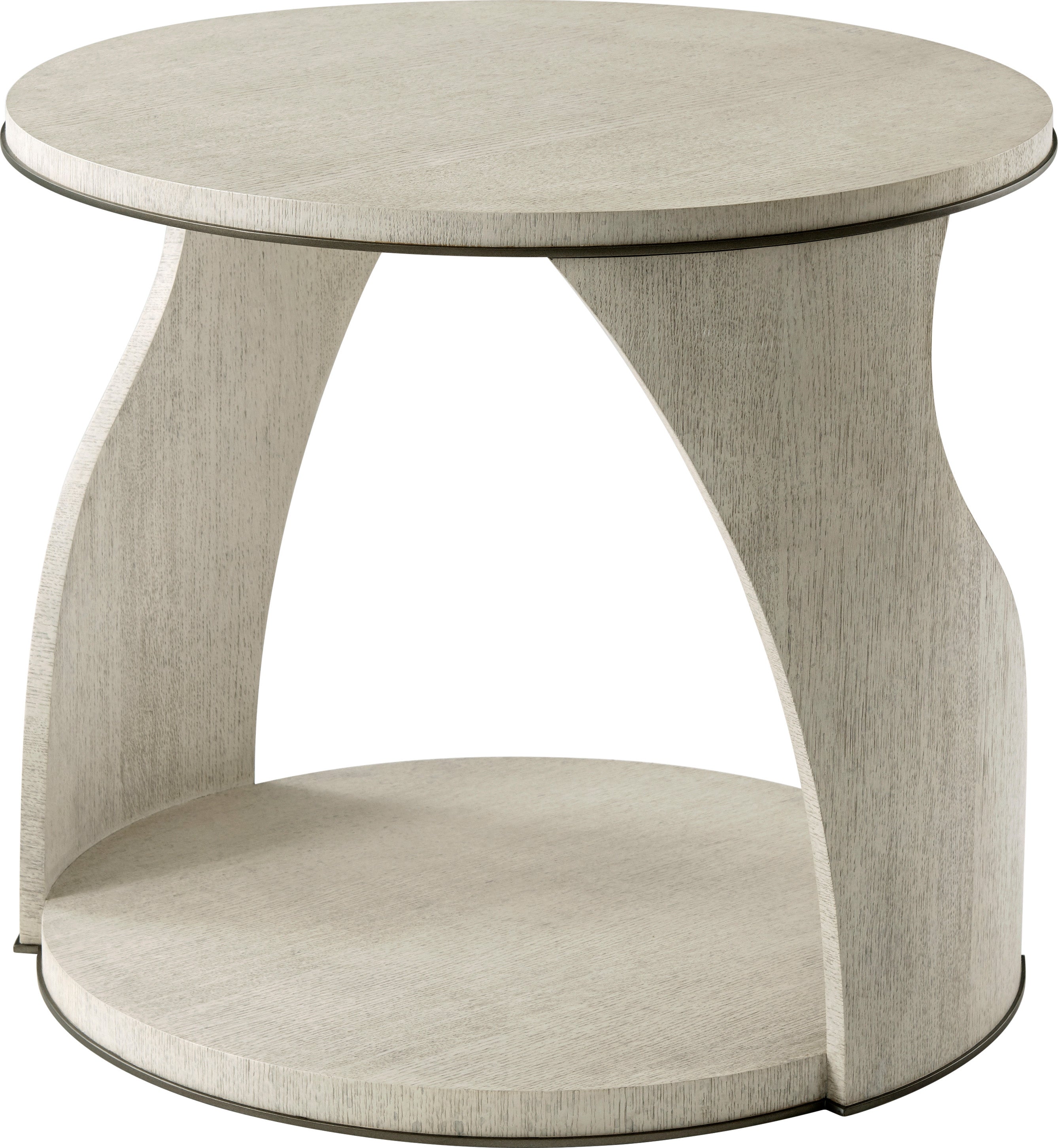 Adelmo Side Table in Oak Veneer - Theodore Alexander
